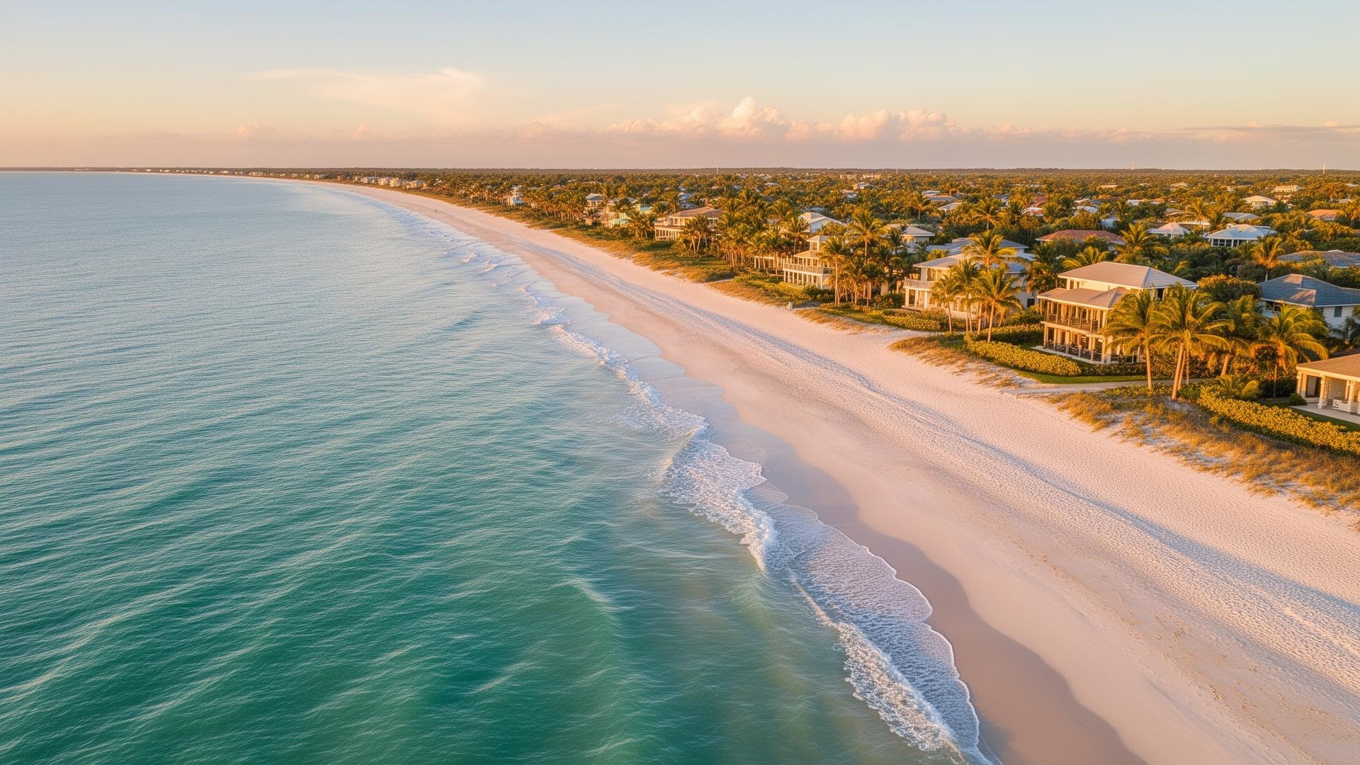 Aerial view of Brevard County coast